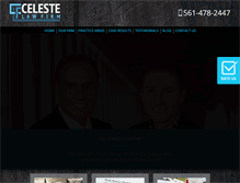 Tablet Screenshot of celestelawfirm.com